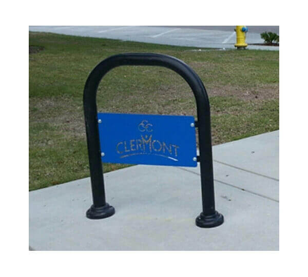 Custom Logo Single Loop Style Bike Rack - Furniture Leisure