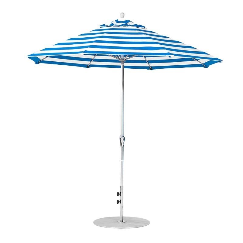 9 foot Diameter Fiberglass Crank Lift Market Umbrella, Marine Grade ...