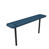 Inground Mount - Perforated Metal - RHINO 8 Ft. Thermoplastic Polyolefin Coated Player’s Bench without Back