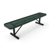 Portable - Perforated Metal - RHINO 8 Ft. Thermoplastic Polyolefin Coated Player’s Bench without Back